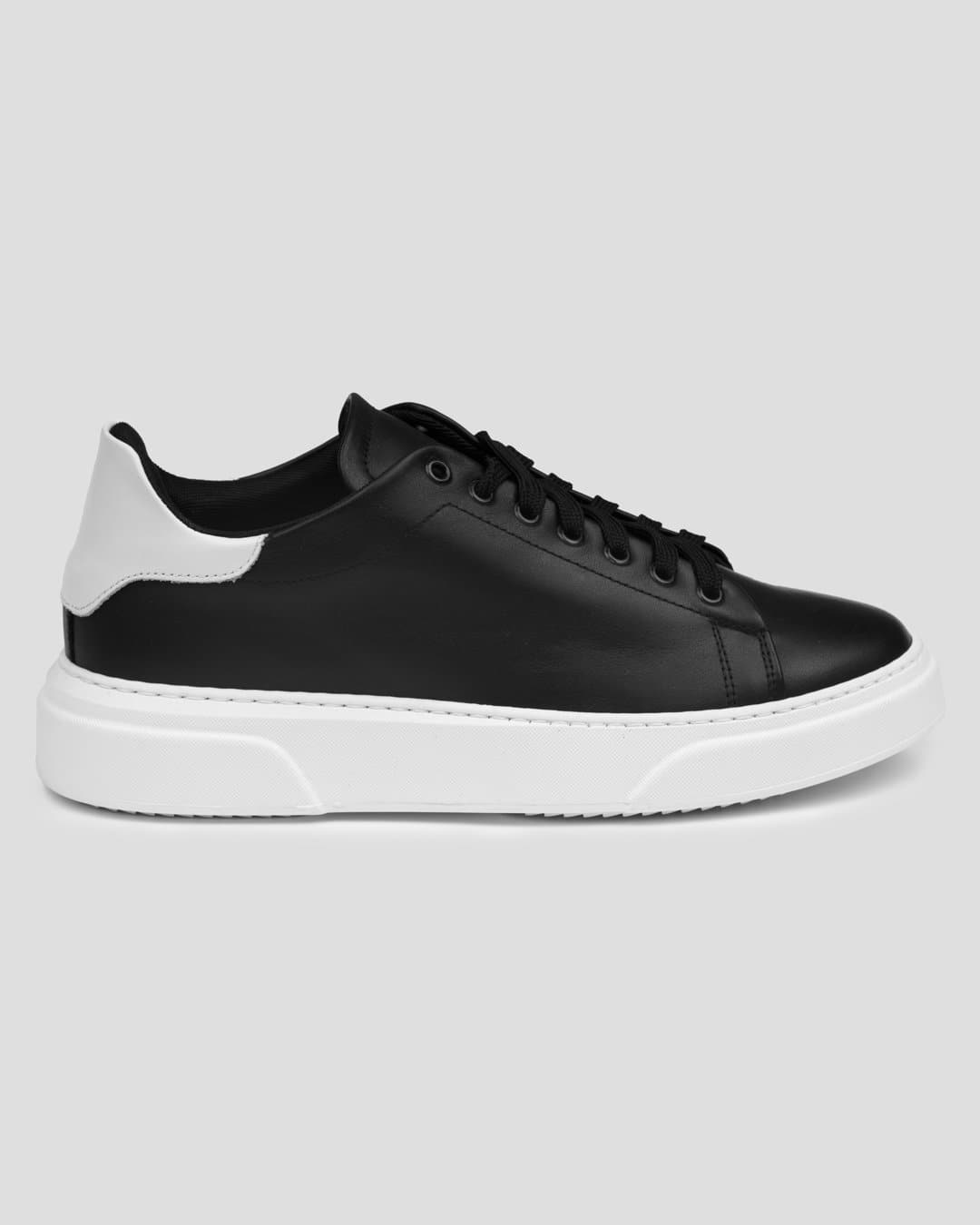 SNKR ITALY Sneakers 100% Leather. Χρώμα Μαύρο.