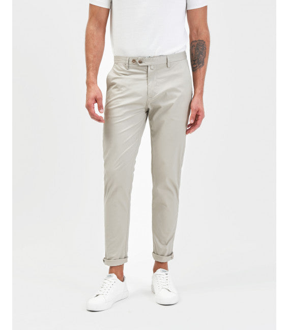 Gianni Lupo GL014B Basic chinos with sartorial details