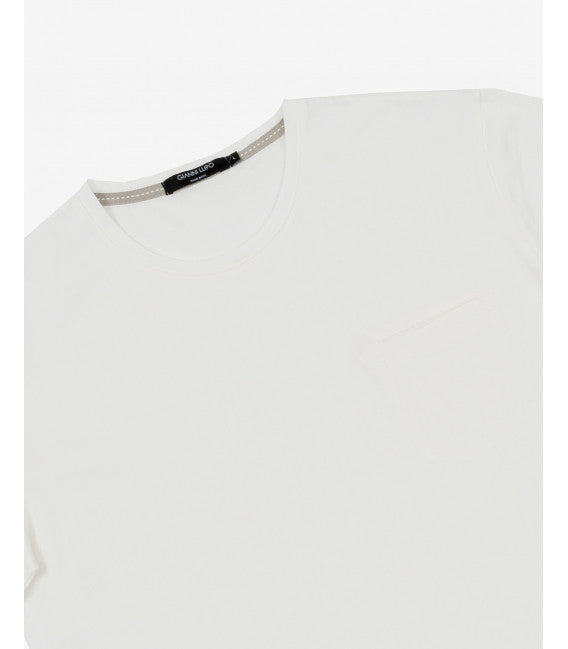 Gianni Lupo GL1079F Basic t-shirt with pocket extra fine cotton