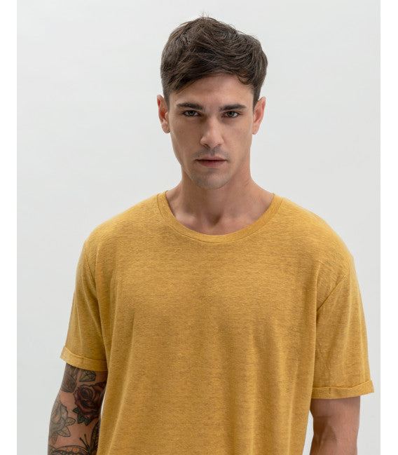 Gianni Lupo Basic linen T-shirt